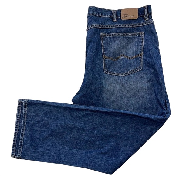 Wrangler Relaxed Boot Jeans Mens 42x30 Blue Denim Classic Fit Bootcut